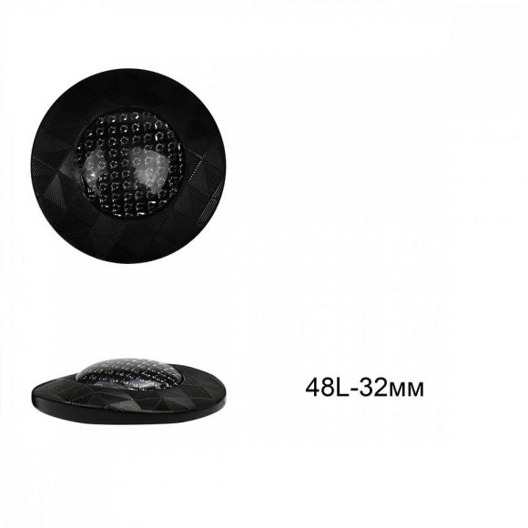 Пуговицы пластиковые С-NE110 цв.черный 48L-32мм, на ножке, 12шт Пуговицы пластиковые С-NE110 цв.черный 48L-32мм, на ножке, 12шт