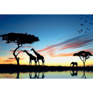 Пазл ФРЕЯ арт.PZL-500/18 Саванна на закате 32,5х47,5 см