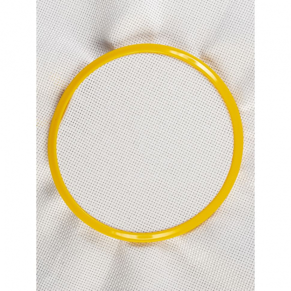 Пяльцы NURGE пружинные для вышивания и штопки, цв. желтый арт.NUR.160-2/1 ?126мм толщина 5