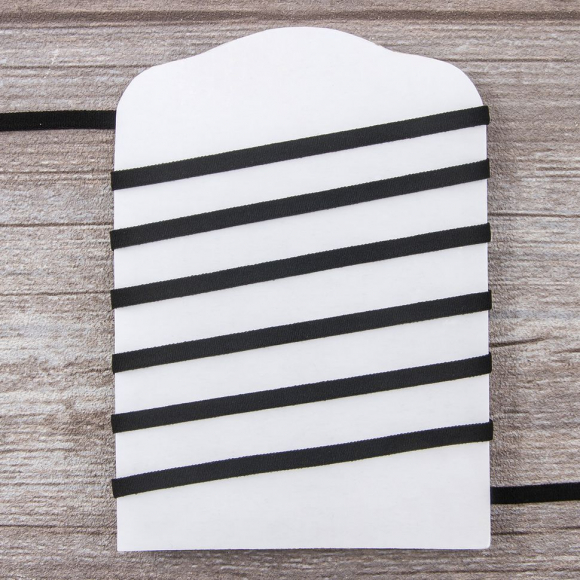 162436_Резинка продежка, Safisa, 5 мм, цвет 01, черный