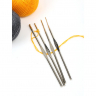 Набор крючков для вязания Maxwell Gold односторонние с золотой головкой арт.MAXW.38672 (0.8 мм/ 1.2 мм/ 1.8 мм/ 2.75 мм)