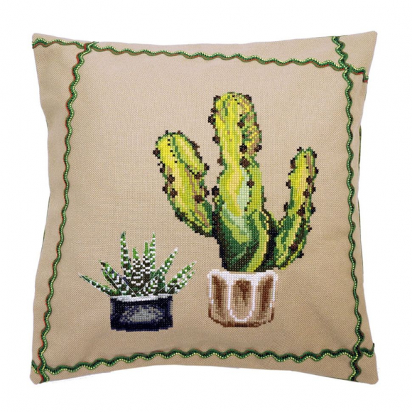 Набор для вышивания МАРЬЯ ИСКУСНИЦА арт.14.001.26 Наволочка Кактус Цереус 40х40 см