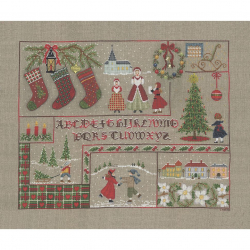 Набор для вышивания Le Bonheur des Dames арт.2683 Abecedaire NoeL (Рождественская азбука) 42,5х33,5 см