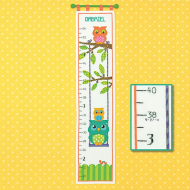 Набор для вышивания DIMENSIONS арт.DMS-70-73700 Сова Таблица роста 22х101 см