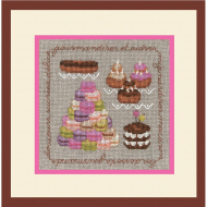 Набор для вышивания Le Bonheur des Dames арт.2262 Les Gourmandises (Сладости) 12х12 см