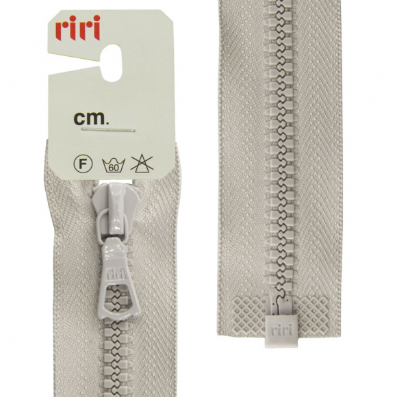 Молния riri тракторная разъёмная 1 замок, 6 мм, 75 cм, цвет 2113, светло-серый Молния riri тракторная разъёмная 1 замок, 6 мм, 75 cм, цвет 2113, светло-серый