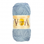 Пряжа VISANTIA LUXE new (85% вискоза, 15% люрекс) 5х100г/240м цв.04 голубой