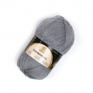 Пряжа для вязания КАМТ Шелкопряд (70% п/т шерсть, 30% искусственный шелк) 5х100г/300 цв.168 св.серый