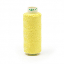 Нитки Dor Tak бытовые 40/2 полиэстер 366м цв.107 св.желтый