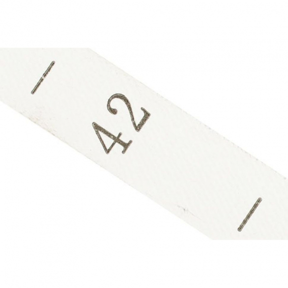 Размерники полиэстер 42 белый 10х25 мм ТВ в рул. 300 шт