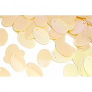 Пайетки россыпью арт.TBY-FLK677 14х29мм цв.020 св.желтый уп.50г