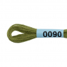 Нитки для вышивания Gamma мулине (0001-0206) 100% хлопок 24 x 8 м цв.0090 св.хаки
