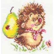 Набор для вышивания АЛИСА арт.0-02 Ёжик 13х13 см Набор для вышивания АЛИСА арт.0-02 Ёжик 13х13 см