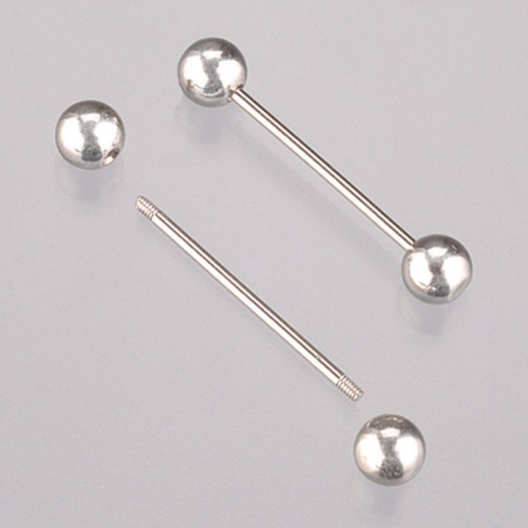66309_Стержень с резьбой для браслета с 2-двумя шариками