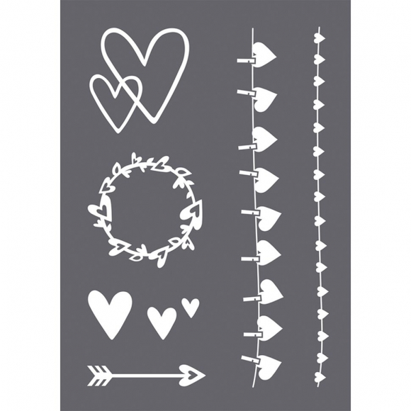 Трафарет "Сердце" в наборе со шпателем-скребком Трафарет "Сердце" в наборе со шпателем-скребком