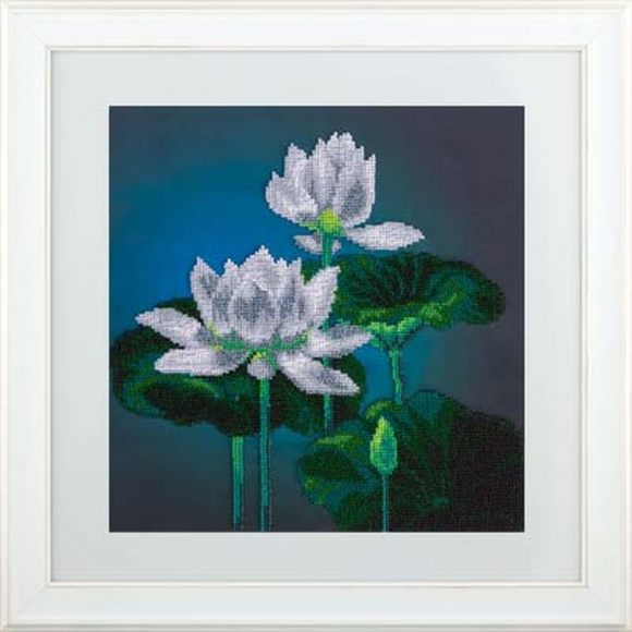 Набор для вышивания PANNA арт. BN-5004 Белый лотос 27х27 см