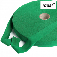 Лента Ideal трикотажная лицевая 100м, 350-380 г, ширина 7-9мм цв. изумруд