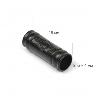 Наконечник для шнура металл TBY TC17 отв.4мм цв.черный уп. 50шт Наконечник для шнура металл TBY TC17 отв.4мм цв.черный уп. 50шт