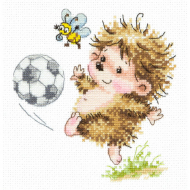 Набор для вышивания ЧУДЕСНАЯ ИГЛА арт.19-11 Буду футболистом 14х14 см