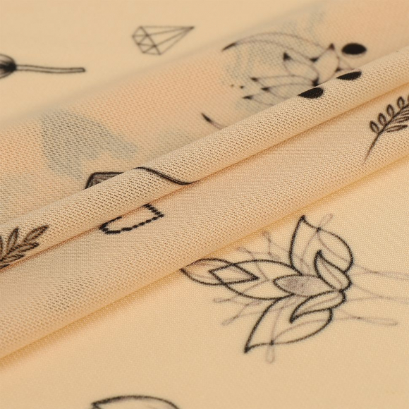 Сетка стрейч арт.TBY-908209 90г/м? с принтом тату 1 шир.150см цв.св.бежевый уп.1м Сетка стрейч арт.TBY-908209 90г/м? с принтом тату 1 шир.150см цв.св.бежевый уп.1м