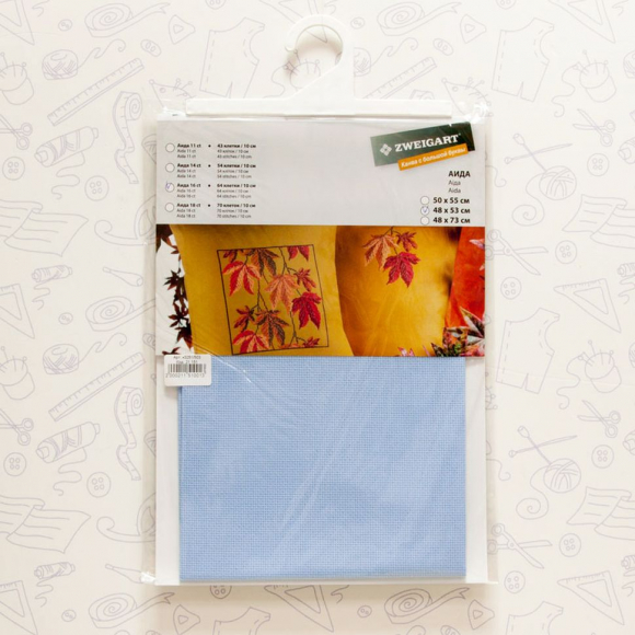 Канва в упаковке Aida 16 ct, 48 x 53 см, цвет №503
