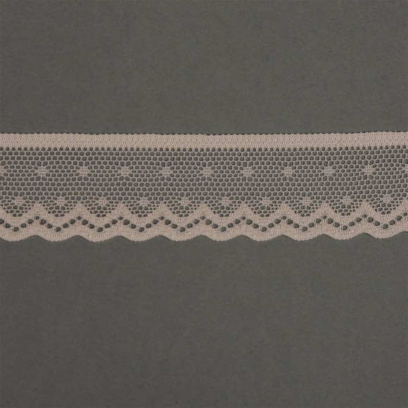 Кружево-стрейч KRUZHEVO арт.TBY.8028 шир.25мм цв.L168 серебристый пион уп.50м Кружево-стрейч KRUZHEVO арт.TBY.8028 шир.25мм цв.L168 серебристый пион уп.50м