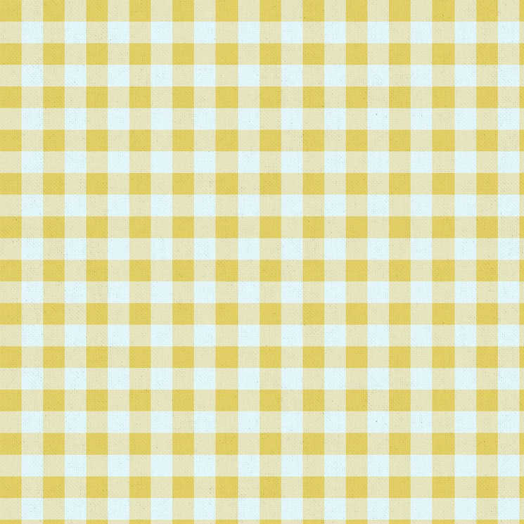 Ткань для пэчворка PEPPY Бабушкин Сундучок 140 г/м? 100% хлопок 2-й сорт цв.БС-47 клетка бл.желтый уп.50х55 см