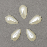Полужемчужины MAGIC 4 HOBBY перламутр в форме Капли 6х10 мм цв.43 молочный уп.20г
