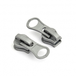 Замок MaxZipper автомат ТР#5 цв.F317 серый уп.10шт