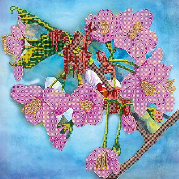 Схема на холсте АБРИС АРТ арт. AC-191 Яблоневый цвет 30х30 см