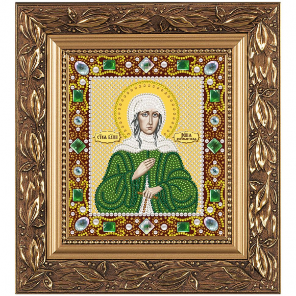Набор для вышивания бисером НОВА СЛОБОДА арт.Д6156 Св.Блж. Ксения Петербургская 13х15 см