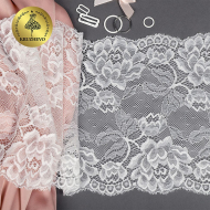 Кружево-стрейч KRUZHEVO арт.TBY.L838 шир.180мм цв.004 сумрачно-белый уп.25м