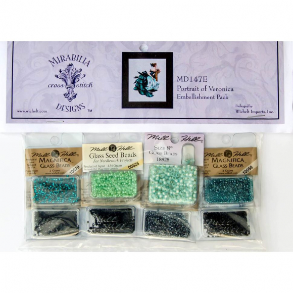 107933_Набор (комплектация) к схеме Mirabilia "Портрет Вероники"