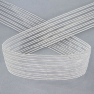 113456_Резинка поясная решетчатая, 26,5 мм, цвет белый