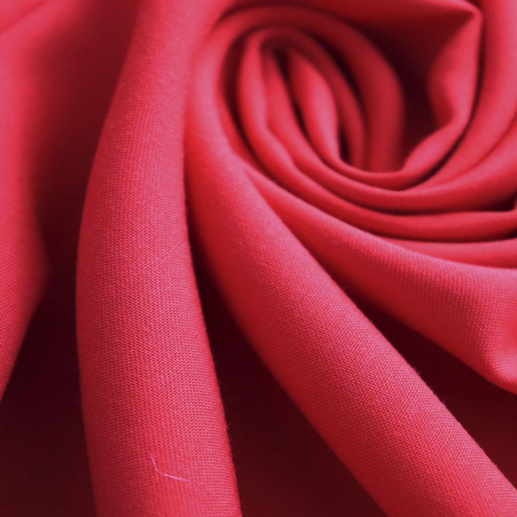 Ткань Штапель 130 г/м? 100% вискоза шир.145 см арт.Р.14871.21 цв.21 красный уп.25м Ткань Штапель 130 г/м? 100% вискоза шир.145 см арт.Р.14871.21 цв.21 красный уп.25м