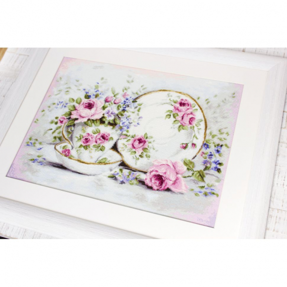 Набор для вышивания LUCA-S арт. BA2318 Трио и цветы 48х35 см