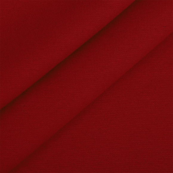Ткань трикотаж Рибана с лайкрой 215г опененд 80-90см красный 18-1763 уп.3м