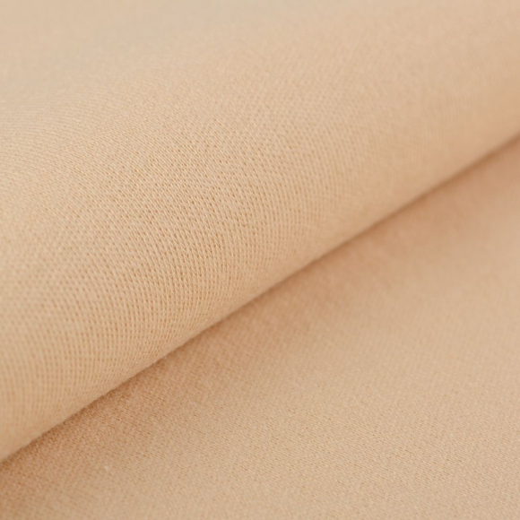 Ткань трикотаж арт.TBY.ZD8662, 230г/м, 98% хлопок 2% эластан, шир.185см, цв.77 бежевый, уп.1м Ткань трикотаж арт.TBY.ZD8662, 230г/м, 98% хлопок 2% эластан, шир.185см, цв.77 бежевый, уп.1м