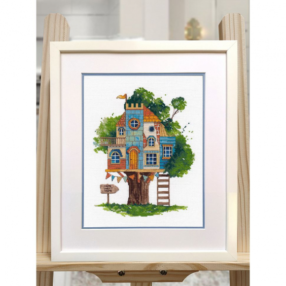 Набор для вышивания ОВЕН арт. 1510 Дом, милый дом 19х24 см