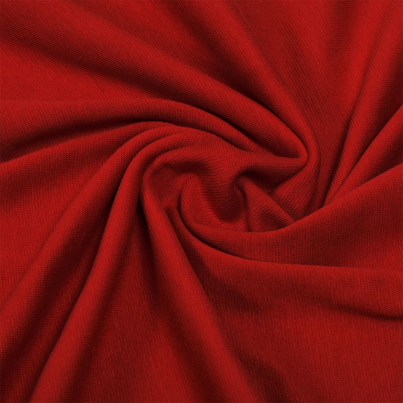Ткань трикотаж Рибана с лайкрой 215г пенье 80-90см красный 18-1550 уп.3м Ткань трикотаж Рибана с лайкрой 215г пенье 80-90см красный 18-1550 уп.3м