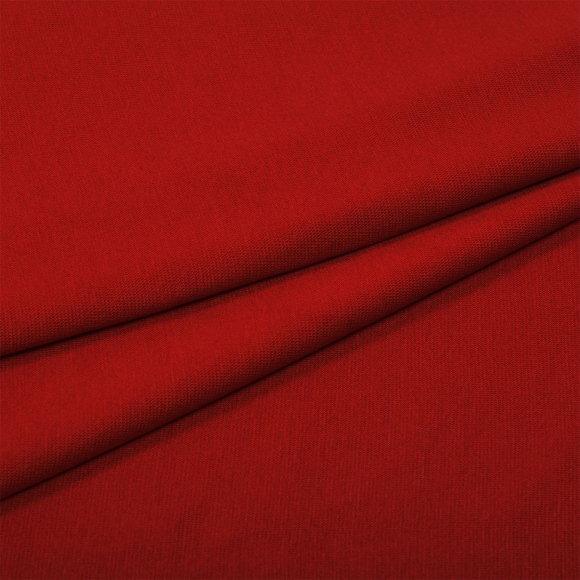 Ткань трикотаж Рибана с лайкрой 215г пенье 80-90см красный 18-1550 уп.3м Ткань трикотаж Рибана с лайкрой 215г пенье 80-90см красный 18-1550 уп.3м