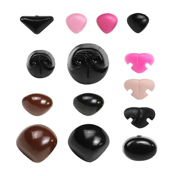 Набор носов №6 в органайзере винтовые пластик цв.ассорти, уп.68шт Набор носов №6 в органайзере винтовые пластик цв.ассорти, уп.68шт