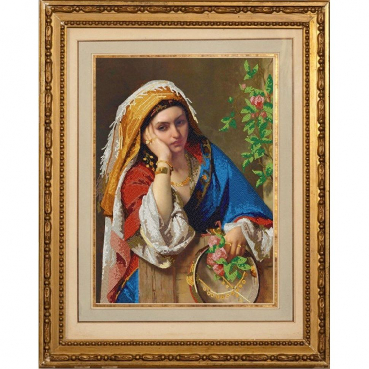 Рисунок на ткани (Бисер) КОНЁК арт. 8470 Цыганка (Жан Франсуа Партель) 29х39 см