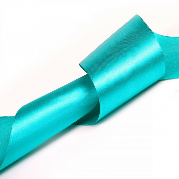 Лента атласная 100мм цв.3154 сине-зеленый IDEAL уп.27,4 м Лента атласная 100мм цв.3154 сине-зеленый IDEAL уп.27,4 м