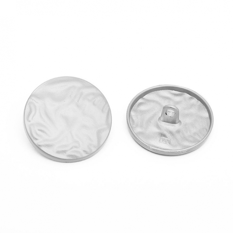 Пуговицы металл TBY.LL2270 цв.никель матовый 32L-20мм, на ножке, 50 шт