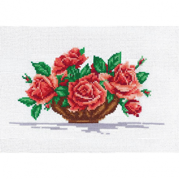 Набор для вышивания СДЕЛАЙ СВОИМИ РУКАМИ арт.Р-16 Розы 26х15 см