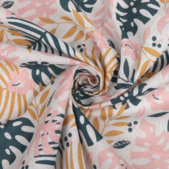 Ткань Лен, арт.TBY-DJ-45, 140г/м?, 30% лен 70% хлопок, шир.150см, уп.5м