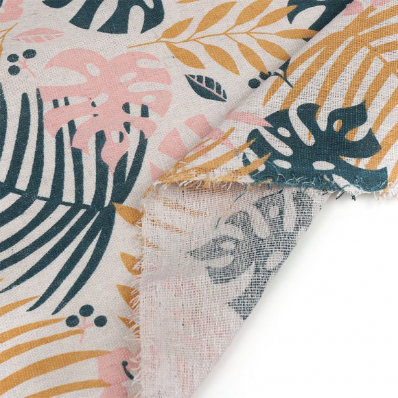 Ткань Лен, арт.TBY-DJ-45, 140г/м?, 30% лен 70% хлопок, шир.150см, уп.5м