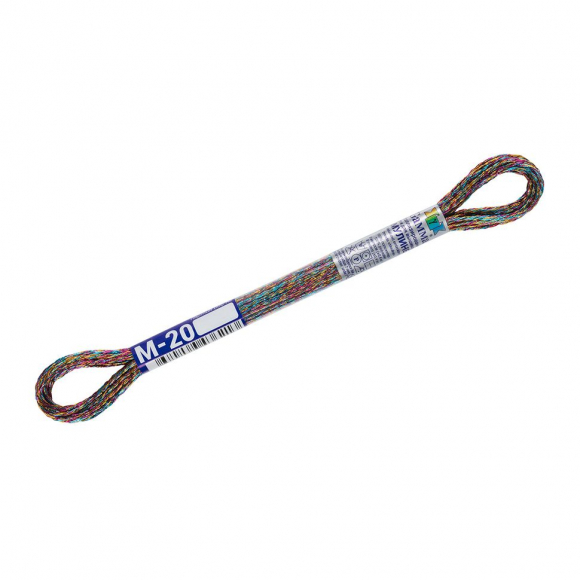 Нитки для вышивания Gamma мулине NM металлик 100% полиэстер 12 x 8 м цв.М-20 меланж