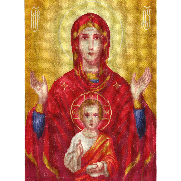 Набор для вышивания PANNA арт. CM-1333 Икона Божией Матери Знамение 22,5х30,5 см